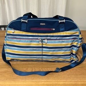 Baggallini tropical stripe weekend carryon bag